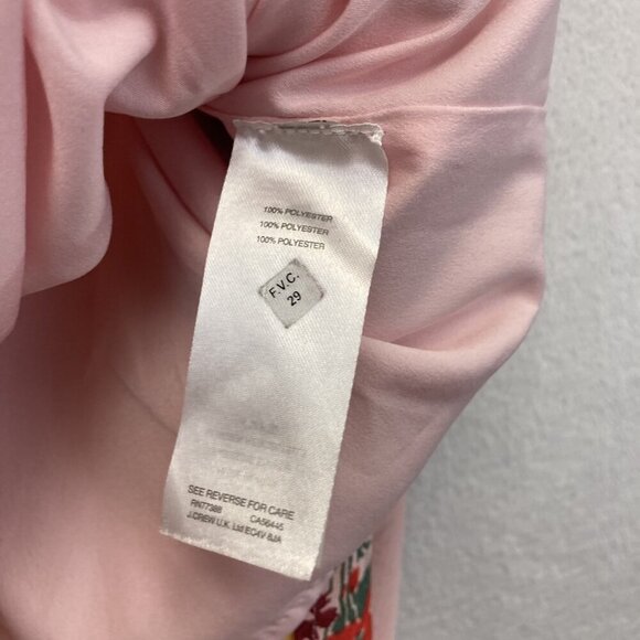 J Crew Mercantile Chiffon Maxi Dress Womens 00 Floral Summer Pink Sundress‎ - Picture 8 of 11